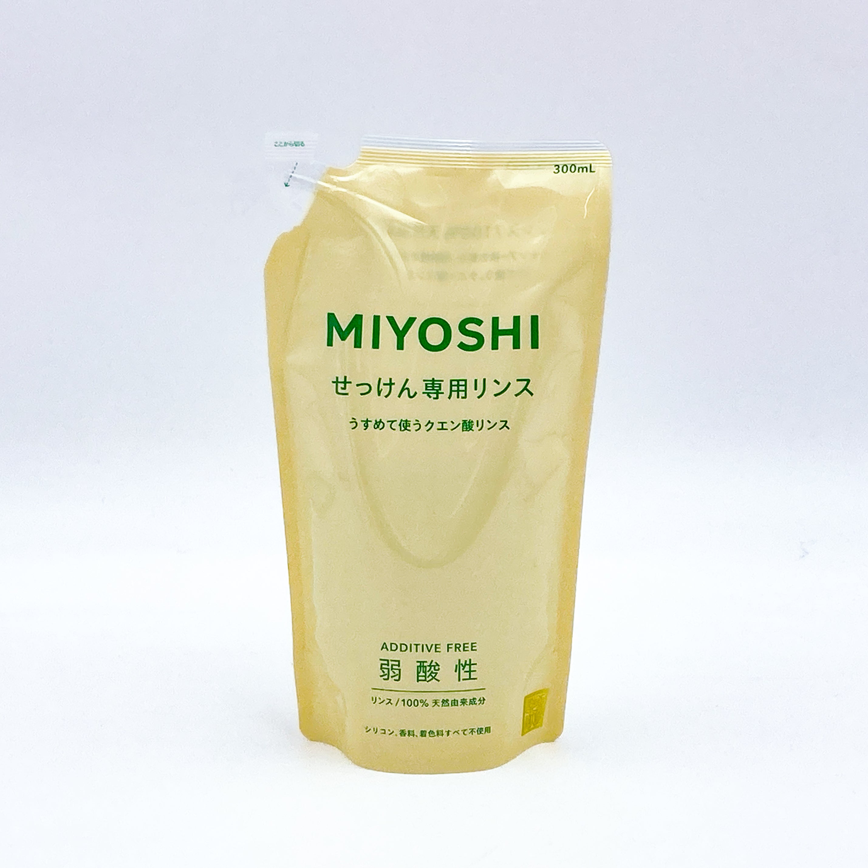 ヨピリン専用商品① 詰替］ミヨシ 無添加せっけん専用リンス – ゆにわマート