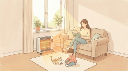 陽だまりの温もりを、冬のお部屋に。 遠赤外線ヒーター「サンラメラ」