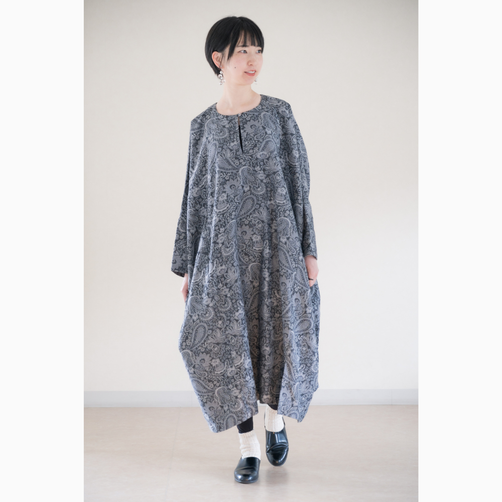 Ripple洋品店リップル洋品店(ezu)長袖ロングワンピース Ripple洋品店リップル洋品店(ezu)長袖ロングワンピース