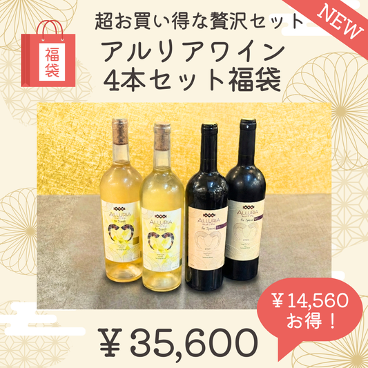 ⑥アルリアワイン４本セット福袋～超お買い得な贅沢セット～