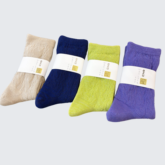 ［ezu（旧：リップル洋品店）］ひえとりくつした薄手（22cm-25cm）　　
