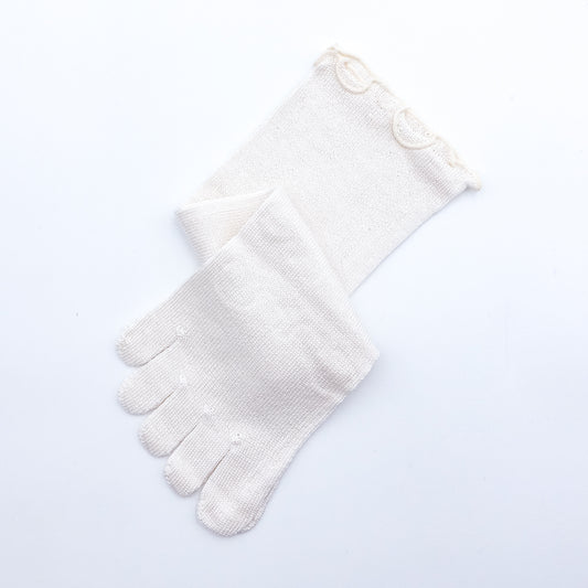 冷えとり物語 靴下(シルク五本指ソックス・1枚目)