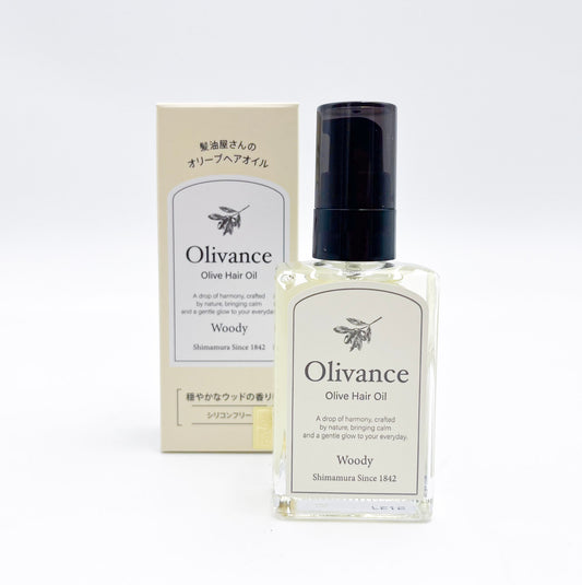 オリーブヘアオイル Olivance(オリヴァンス) 30ml　ウッディ